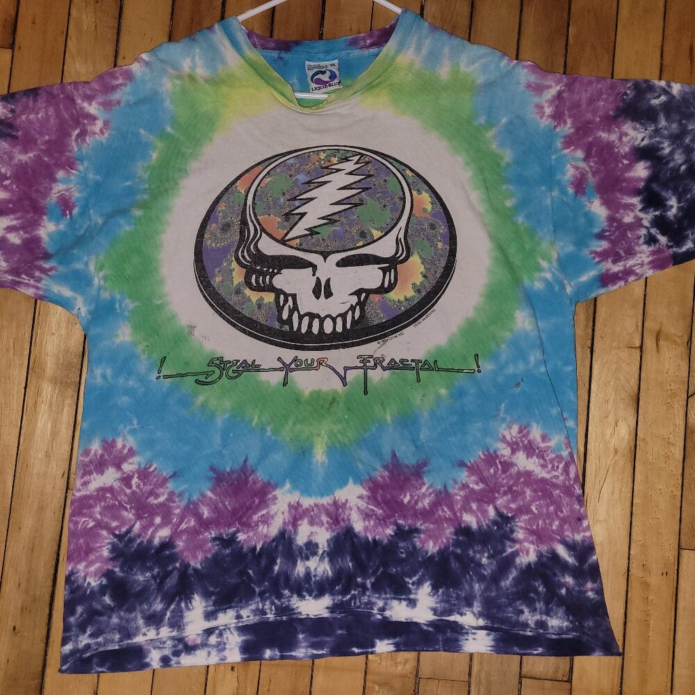 Vintage, rare, grateful dead tie dye STEAL YOUR FRACTAL